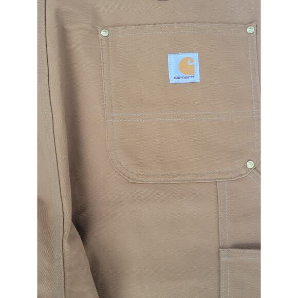 NWT Carhartt Mens 38 Brown Loose Duck Double Knee Utility Carpenter Pant B01-M‎ - Picture 12 of 12